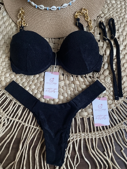 BIQUINI MEIA TAÇA CORRENTE COM CALCINHA FECHADA CORAL - (cópia) - buy online