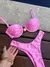 BIQUINI MEIA TAÇA HELENA CALCINHA FIO DUPLO ROSA BEBE - - MYKAELLA FÓRNEAS STORE