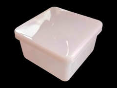 Caja contenedora rosa transparente - comprar online