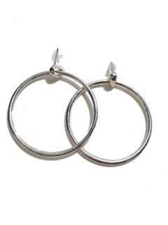 Aro argolla con base oval (ABP40)