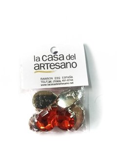 Gemas engarzadas (Gota 18x23) - La Casa del Artesano MDQ