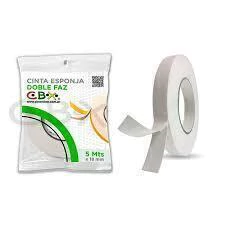 Cinta bifaz esponja 18mm x 5mts - CBX