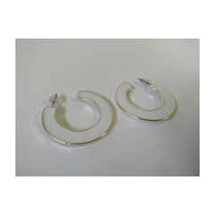 Aro argolla blanca (ABP44) - comprar online