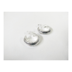 Aro argolla con bordes labrados (ABP50) - comprar online
