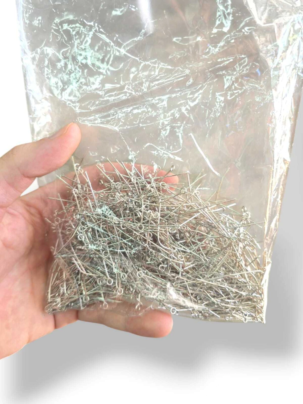 Alfileres con rulo niquelados 5cm x100g