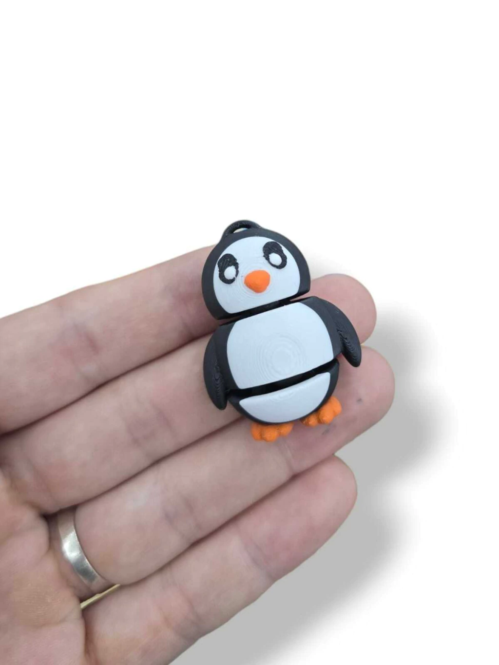 Pinguino articulado p/llavero