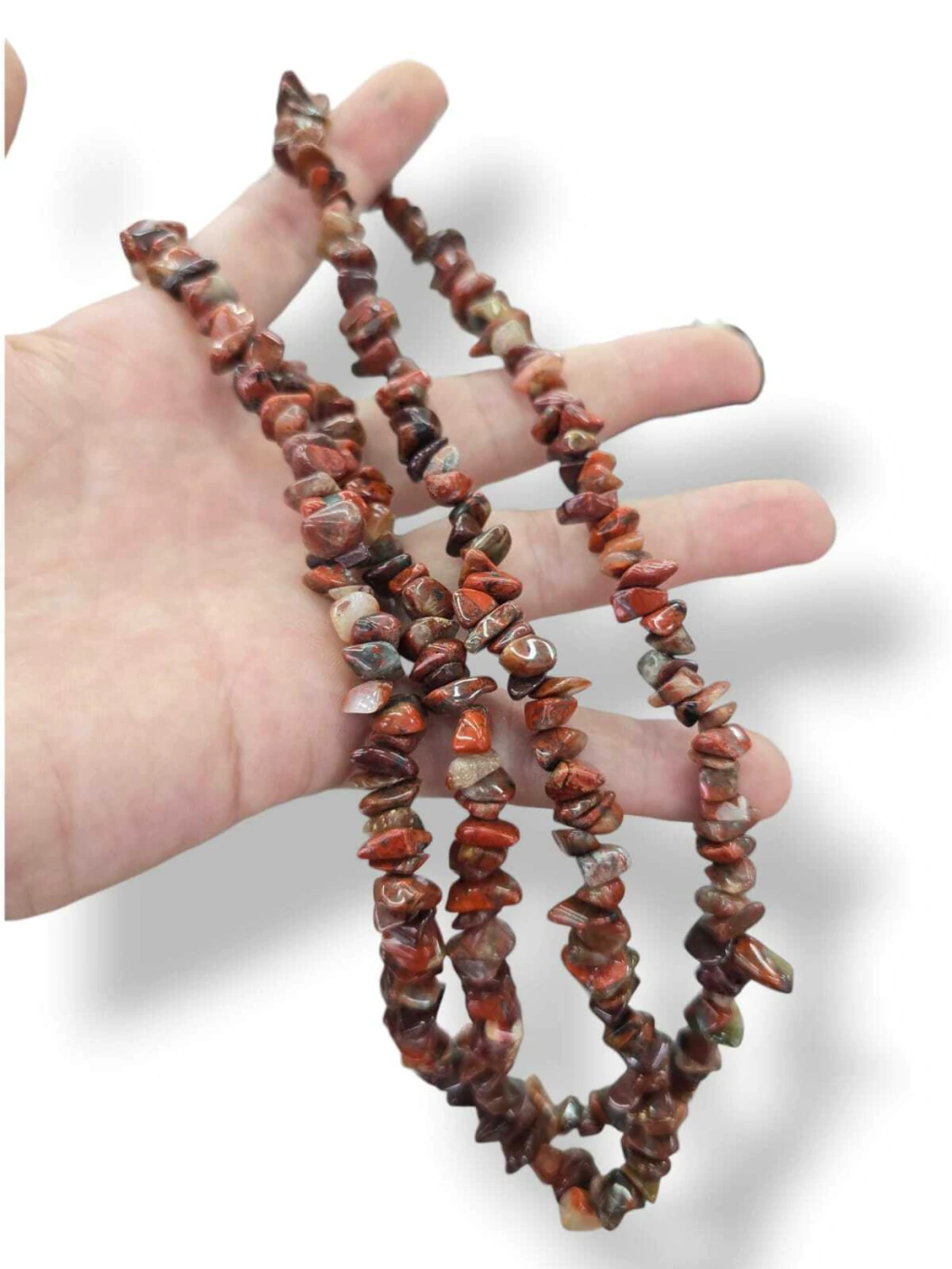 Tira escallas naturales Jaspe rojo