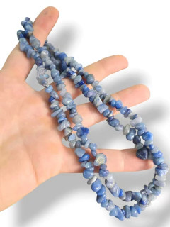 Tira escallas naturales Cuarzo azul - comprar online