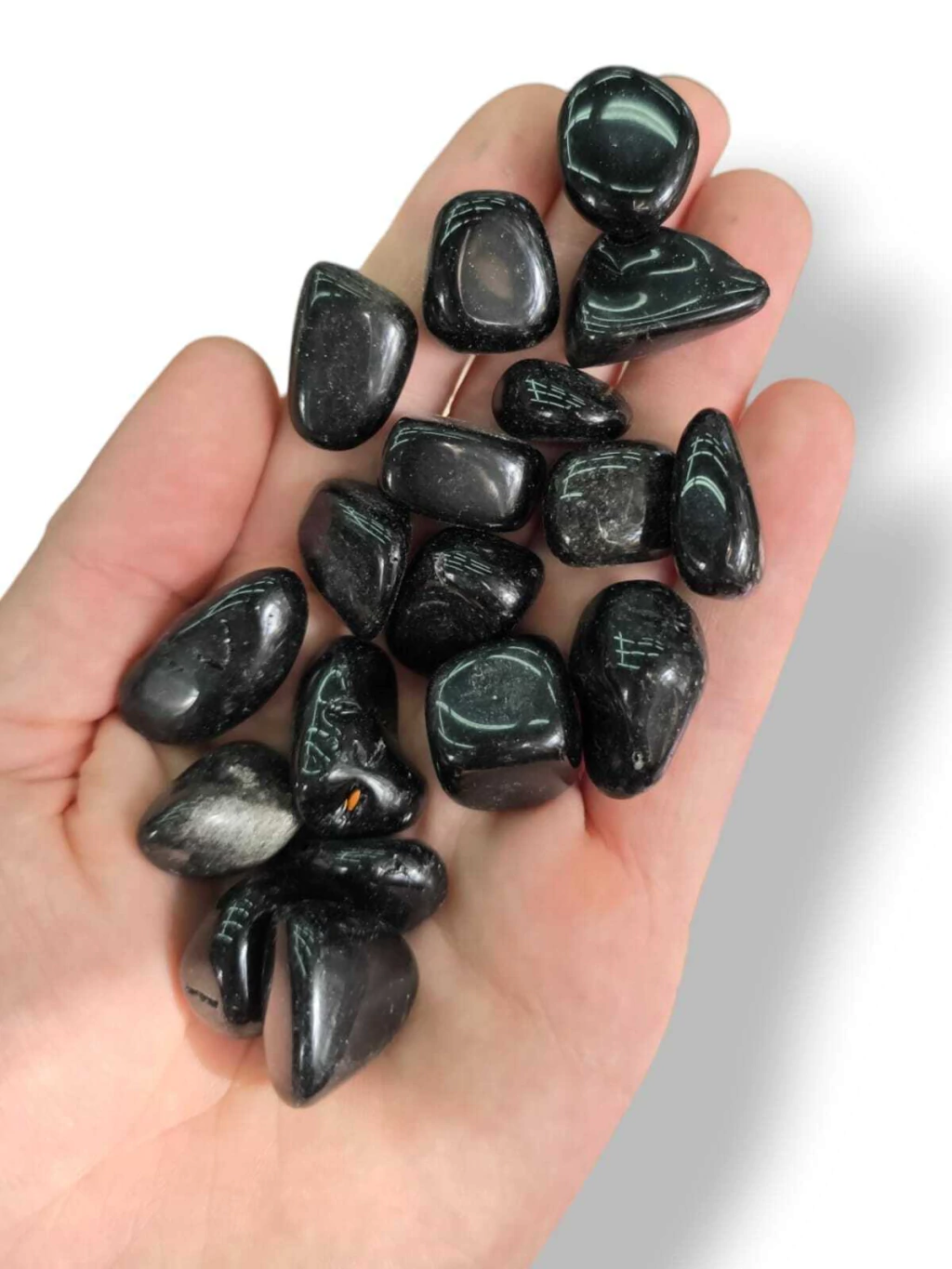 Obsidiana Negra rolada x100g