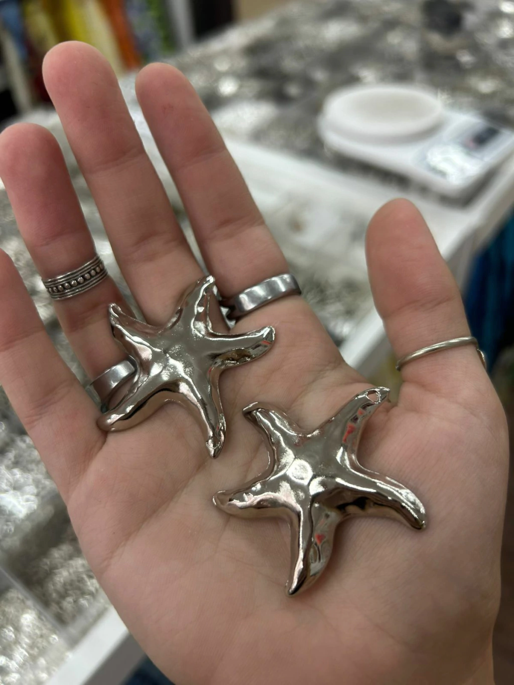 Dijes fundicion estrella de mar x20g