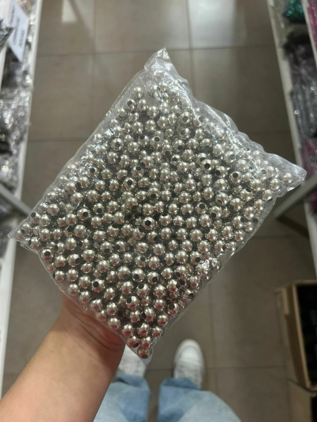 Bolitas metalicas niqueladas (Nro 10) x 500grs