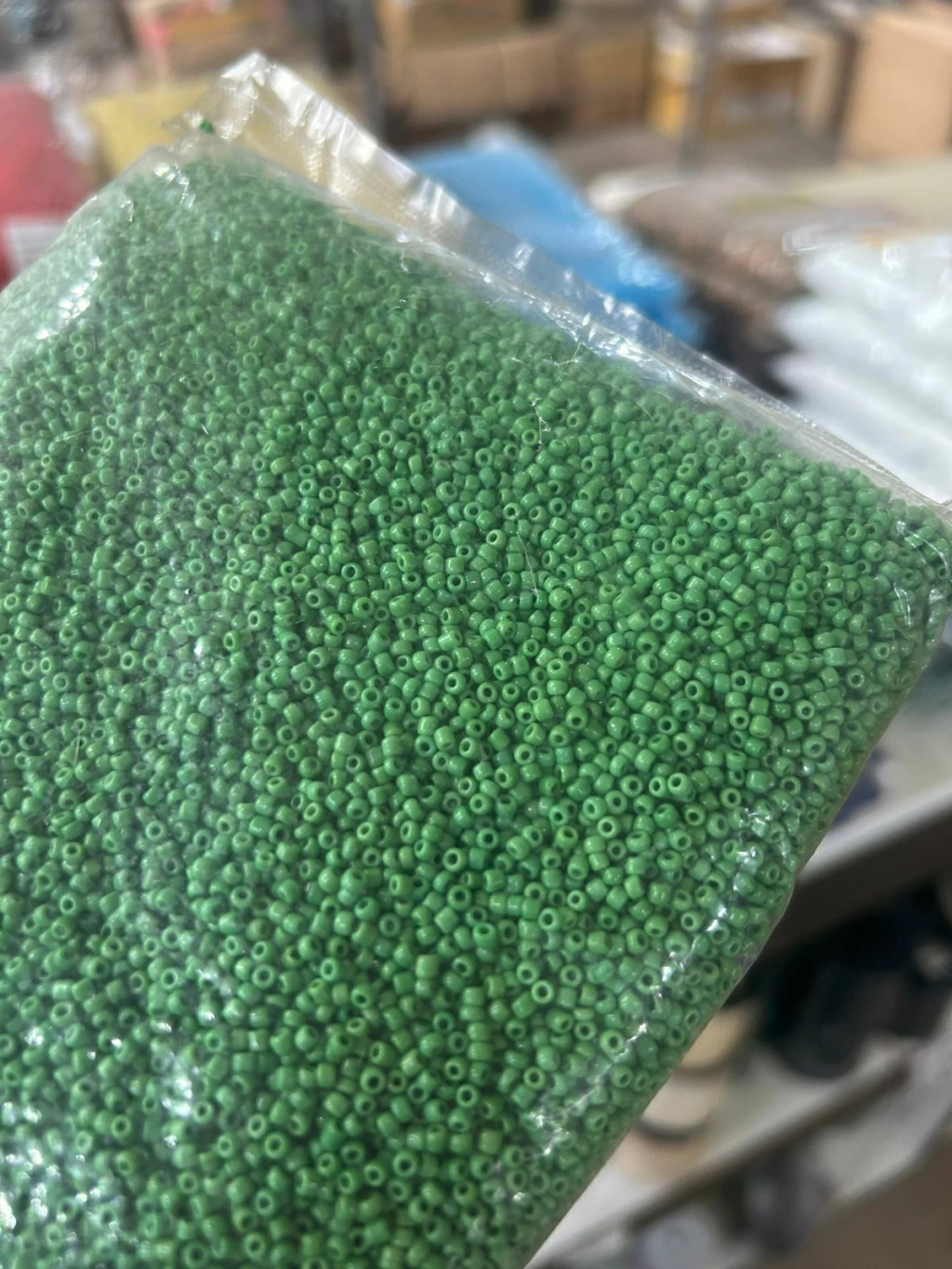 Mostacilla verde opaco (500grs)
