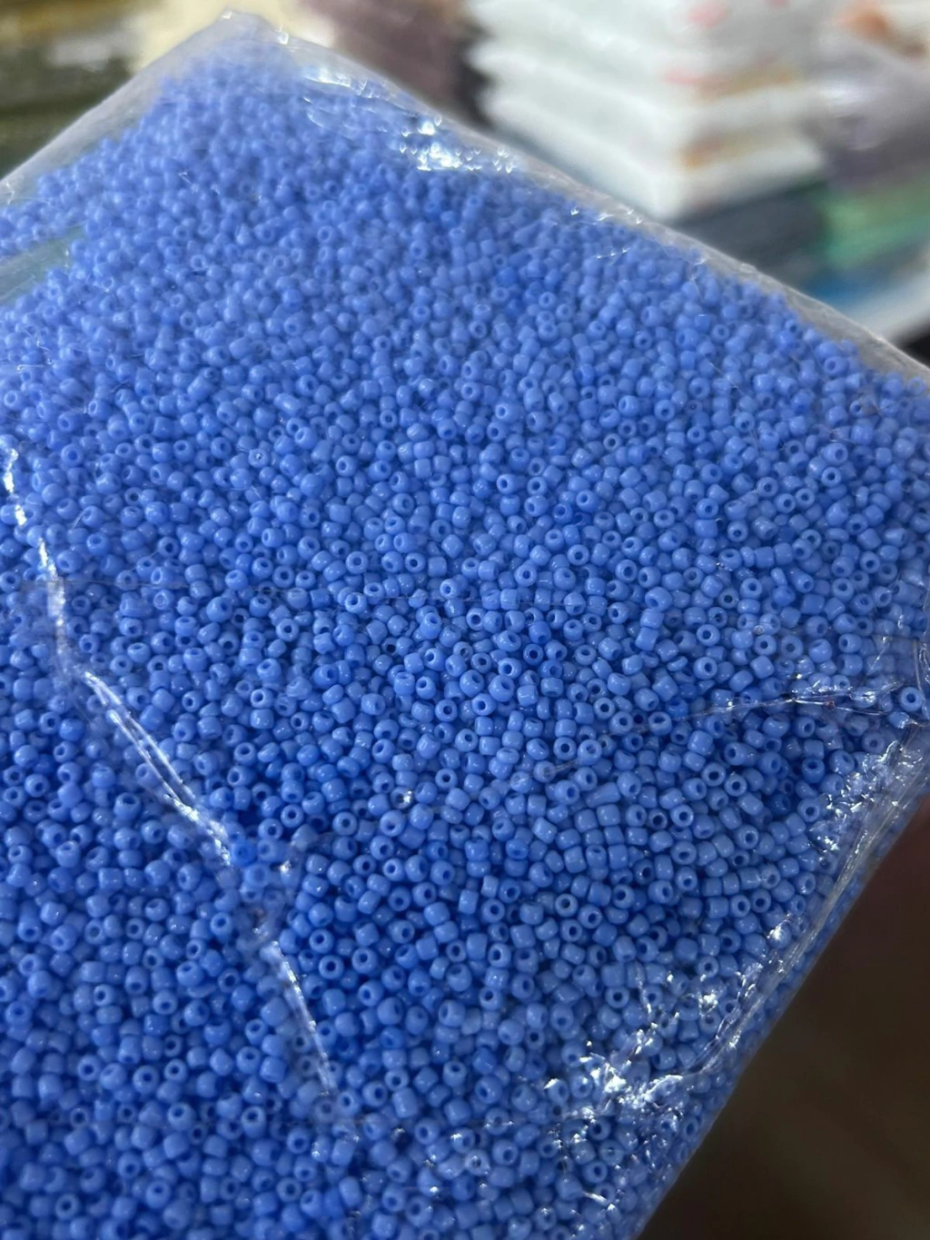 Mostacilla azul opaco (500grs)