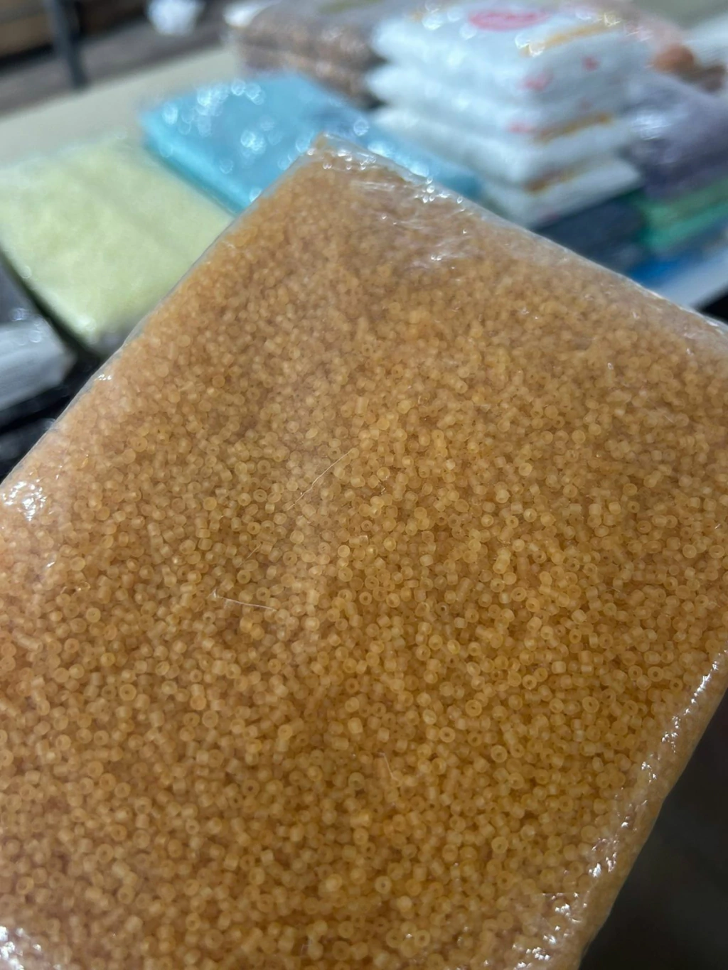 Mostacilla naranja traslucido (500grs)
