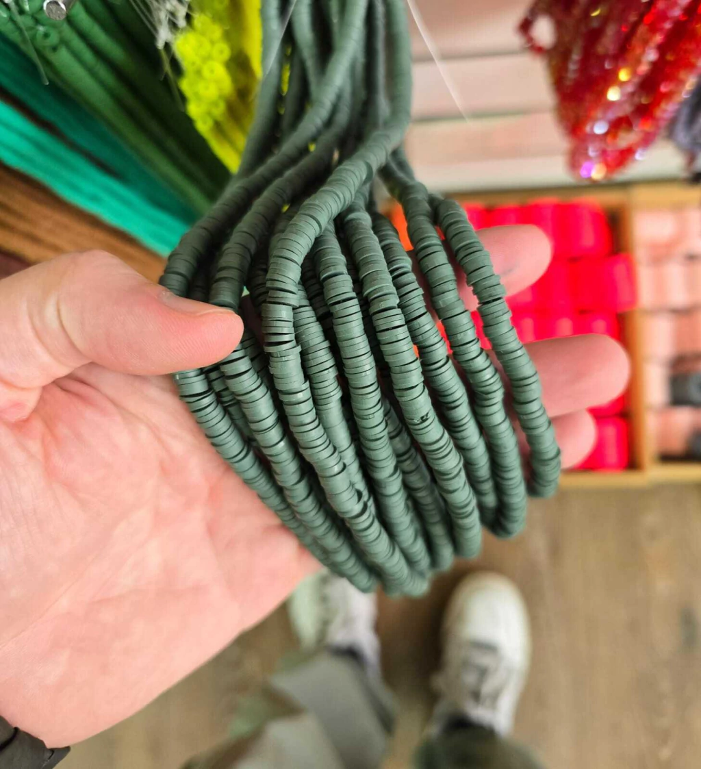 Tiras Fimo Verde Militar