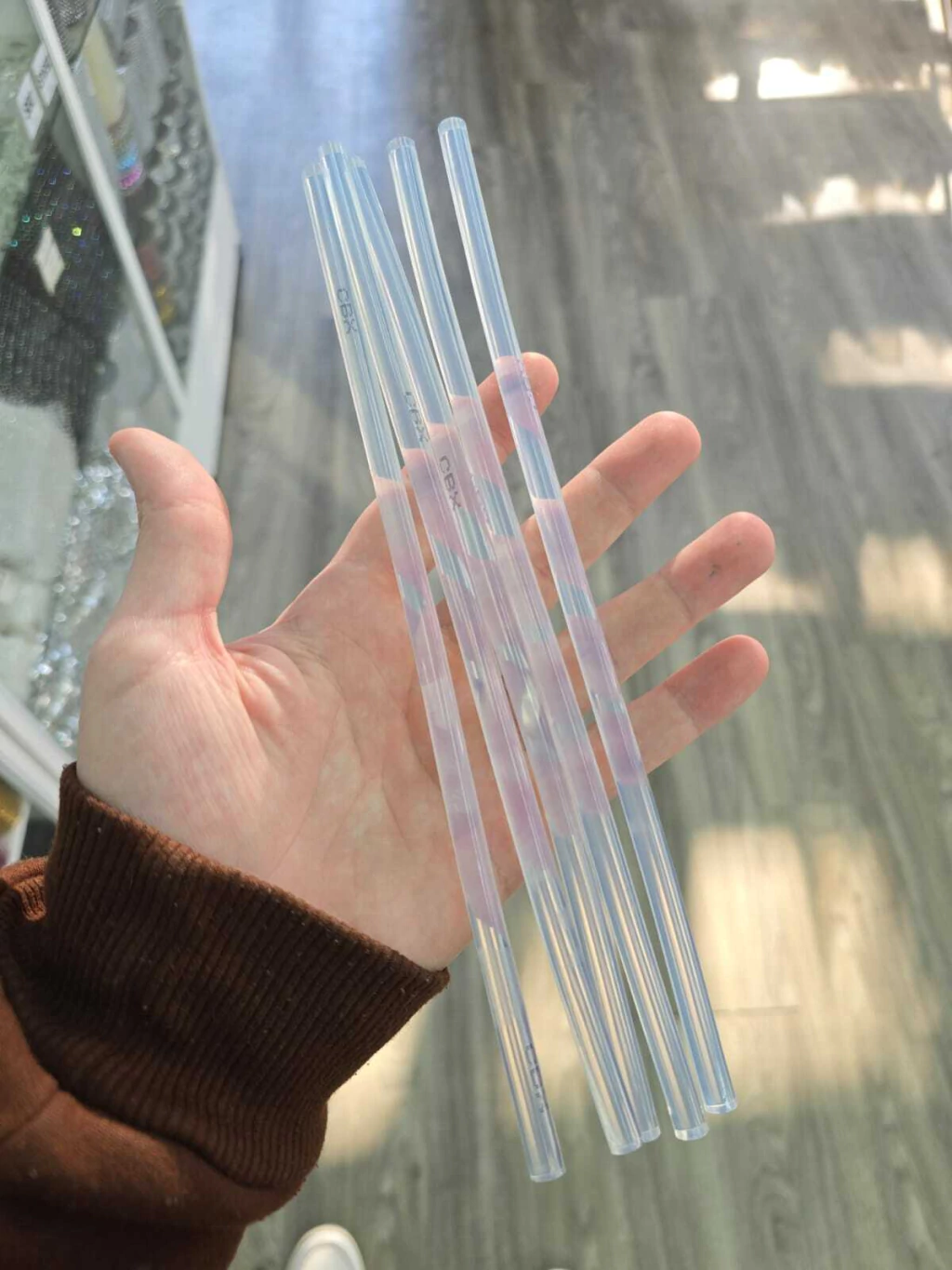 Barras silicona fina (7mm) x5u CBX