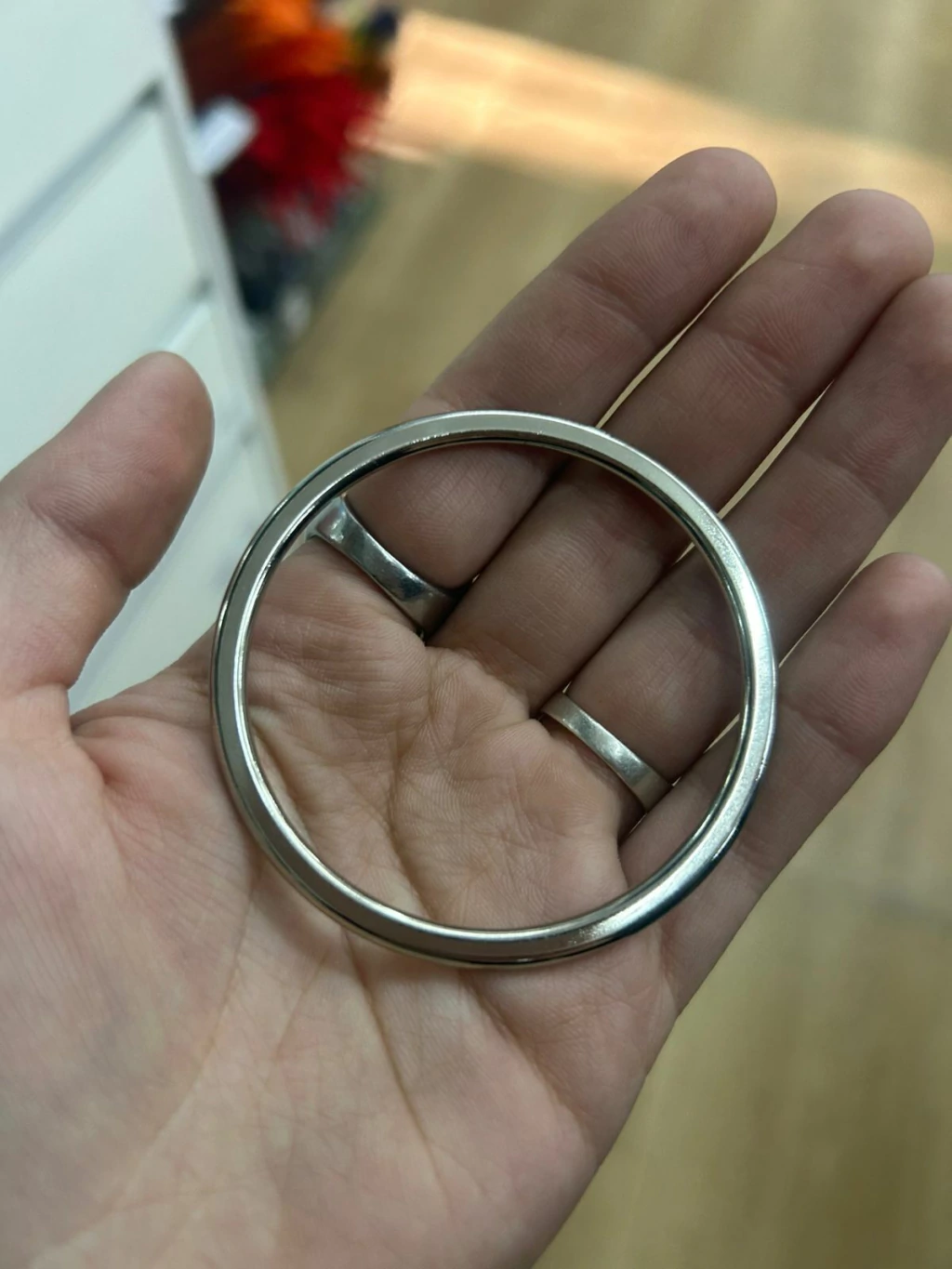 argollas metalicas (6cm aprox)