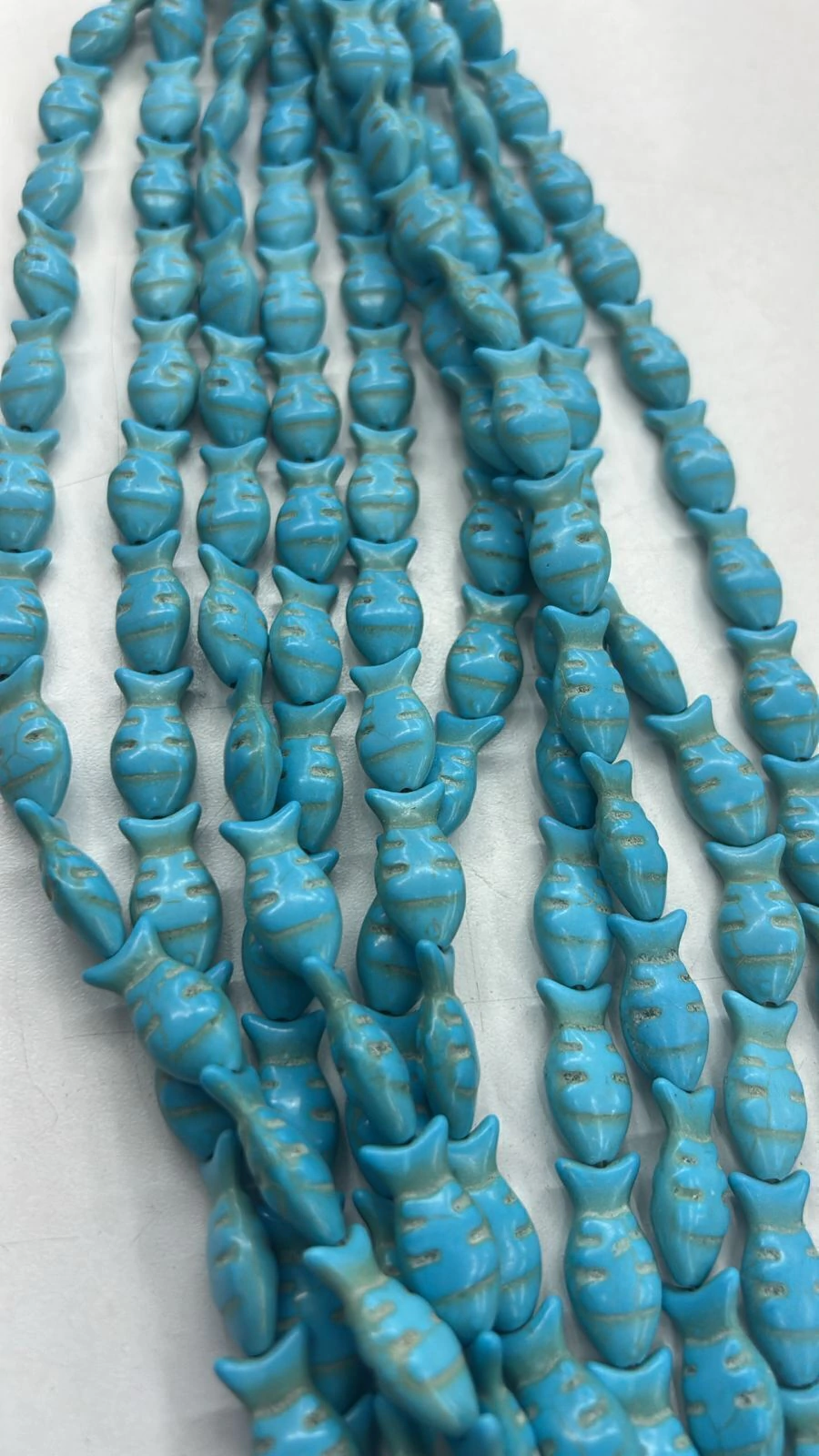 Tira de peces celestes 25mm (piedra reconstituida)