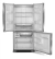 Heladera Whirlpool French Door Bottom Mount 554 Lts Wro85bk - comprar online