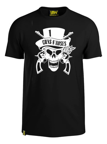 Remera Calavera - Guns & Roses - 100% Algodon - Unisex