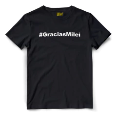 Remera #graciasmilei - Javier Milei - Presidente Argentino - tienda online