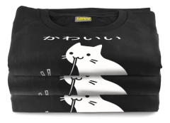 Remera Gato Comiendo Ramen - Japon - 100% Algodon Unisex - comprar online