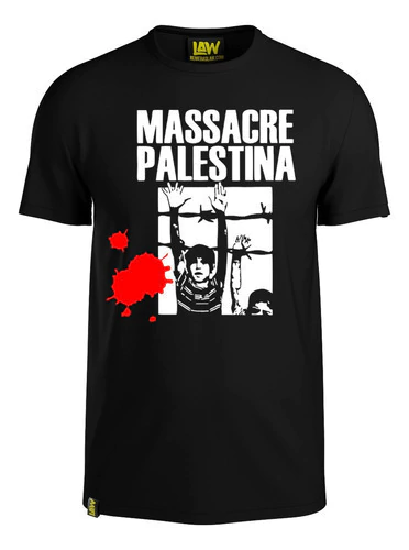 Remera Palestina - Massacre - 100% Algodon - Unisex