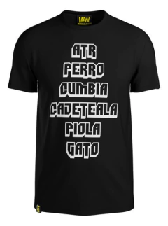 Remera Damas Gratis Atr Perro Cumbia Cajeteala Piola Gato