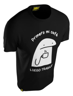 Remera Primero Mi Caf?, Luego Trabajo - Algod?n Unisex - comprar online