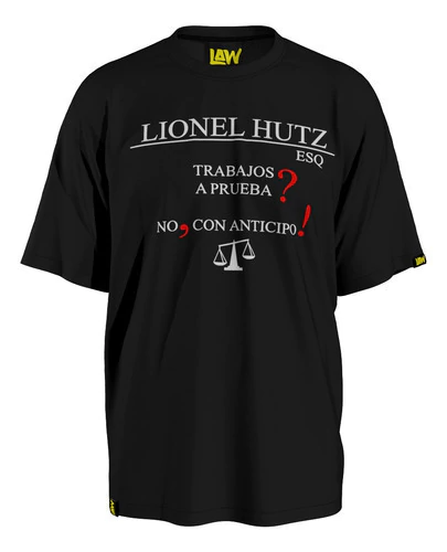Remera Trabajos A Prueba - Lionel Hutz - Los Simpsons Unisex