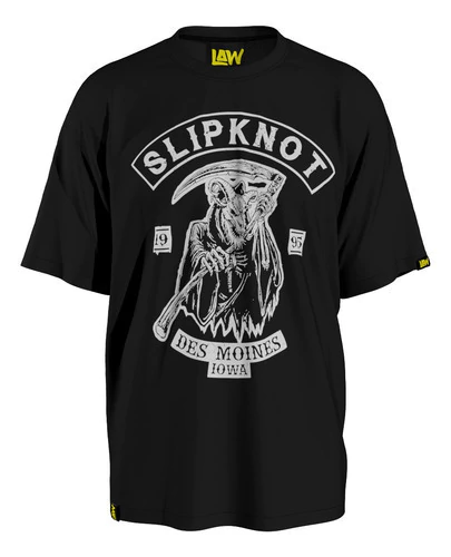 Remera Des Moines Iowa - Slipknot - Metal Heavy - Unisex