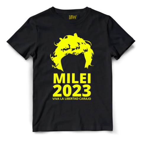 Remera Milei 2023 Viva La Libertad Carajo - Javier Milei