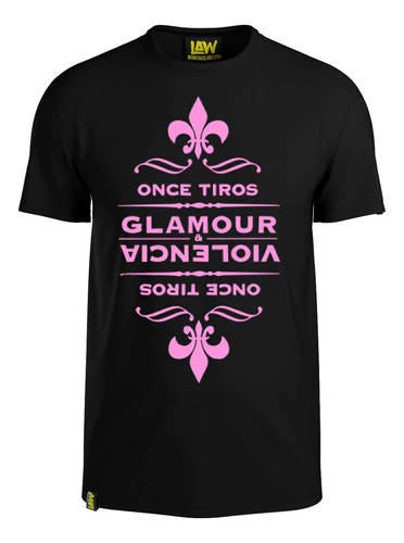 Remera Glamour Y Violencia - Once Tiros - 100% Algodon