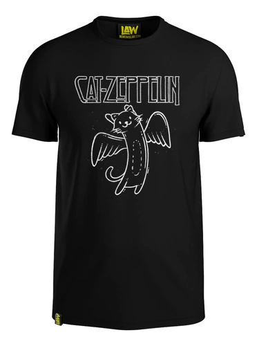 Remera Cat-zeppelin - Led Zeppelin - 100% Algodon - Unisex