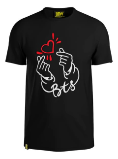 Remera Corazon Coreano Bts - K-pop - Army - Unisex Algodon