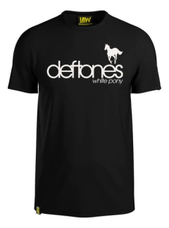 Remera White Pony - Deftone - 100% Algodon - Unisex