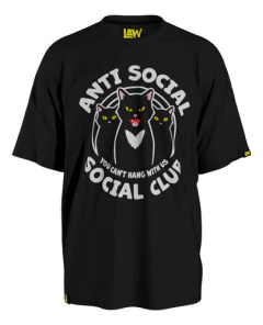 Remera Anti Social Social Club - Cat - Gatos - Unisex
