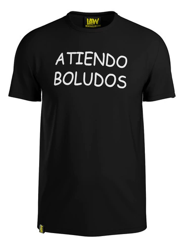 Remera Atiendo Boludos - Meme Cronica - 100% Algod?n Unisex
