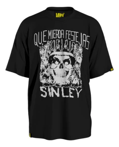 Remera Que Mierda Festejas - Sin Ley - Punk Rock - Unisex