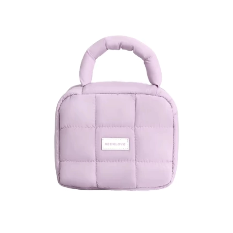 Neceser Puffer Lila - comprar online