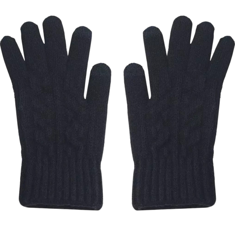 Guante Trenzado Apto Para Pantallas Negro - comprar online