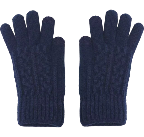 Guante Trenzado Apto Para Pantallas Azul - comprar online