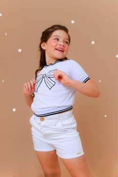 Blusa Laço com Perolas 2263464 Branca. - ABC na internet