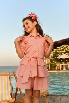 VESTIDO OCEANO 2252740 - Jacris Kids | Transformando Sonhos em Moda