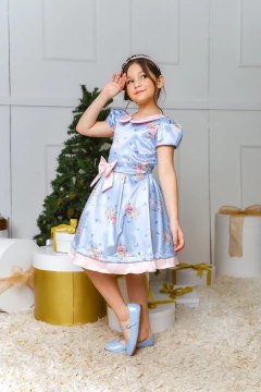 VESTIDO ROSES 2252681 - Jacris Kids | Transformando Sonhos em Moda