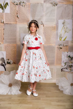 VESTIDO ROSAS 2252714 na internet