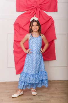 VESTIDO FLORZINHAS 2252722 - Jacris Kids | Transformando Sonhos em Moda