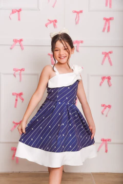 VESTIDO JCS LISTRAS 2252717 na internet