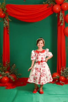 VESTIDO ROSAS - 2152662 - loja online