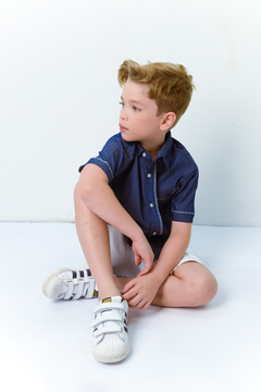 Camisa Social Azul 1262173 Azul Escuro. - loja online